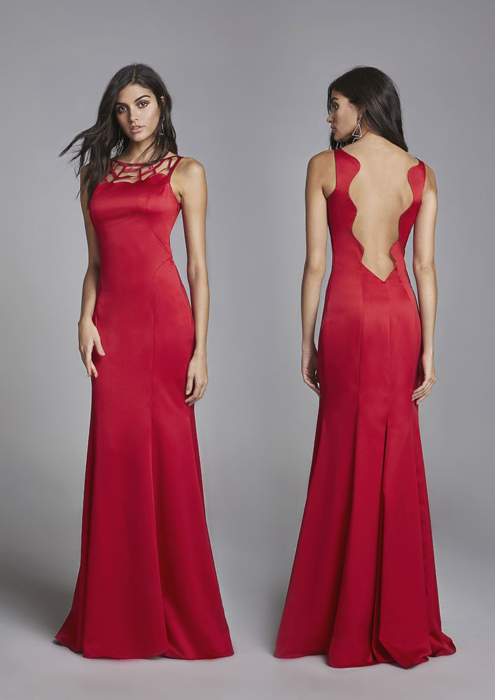 vestidos longos decotados nas costas